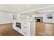 Beautiful kitchen island with storage, an oven and view into the living room and fireplace at 1160 Nw 11Th Street Cir, Hickory, NC 28601