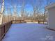 Spacious back deck overlooks wooded area at 122 Cricket Creek Dr, Cherryville, NC 28021