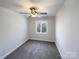 Simple bedroom with carpet and ceiling fan at 122 Cricket Creek Dr, Cherryville, NC 28021