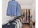 Walk-in closet with ample shelving and hanging space at 19510 Deer Valley Dr, Cornelius, NC 28031