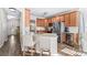 Modern kitchen with stainless steel appliances and light wood cabinets at 19510 Deer Valley Dr, Cornelius, NC 28031