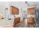 Open kitchen with stainless steel appliances and ample counter space at 19510 Deer Valley Dr, Cornelius, NC 28031