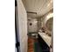 Updated bathroom with walk-in shower and modern vanity at 201 Hoskins Rd # 115, Charlotte, NC 28208