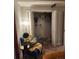 Bedroom closet with shelving and hanging rods at 201 Hoskins Rd # 115, Charlotte, NC 28208