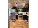 Modern kitchen with stainless steel appliances and dark cabinetry at 201 Hoskins Rd # 115, Charlotte, NC 28208
