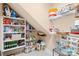 Walk-in pantry has custom shelving for optimal storage space at 311 Kaitlyn Ln, Kings Mountain, NC 28086