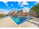 Beautiful backyard pool area with an outdoor kitchen, ideal for entertaining guests at 311 Kaitlyn Ln, Kings Mountain, NC 28086