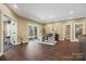 Bright dining area featuring sliding glass doors, a charming table setting, and easy access to the backyard at 334 Cotton Field Rd, Indian Land, SC 29707