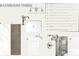 Bathroom with quartz countertops, satin nickel fixtures, and glass shower at 421 Delburg Mill Alley Dr, Davidson, NC 28036