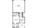 Lower level floor plan includes two-car garage, bedroom, and bath at 421 Delburg Mill Alley Dr, Davidson, NC 28036