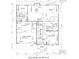 Main level floor plan showing layout of rooms including kitchen, bathrooms, bedrooms, office, and garage at 426 Richards Ln, Mooresville, NC 28115