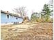 View of the backyard from the home with light blue siding at 4926 Nc Highway 109 South, Mount Gilead, NC 27306