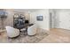 Home office with desk, chairs and modern decor at 5029 Westmead Ln, Charlotte, NC 28262