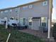 Private patio with seating and grill at 5860 Clan Maclaine Dr, Charlotte, NC 28278