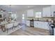 Modern kitchen with white cabinets, granite countertops, and stainless steel appliances at 710 N Cedar St, Lincolnton, NC 28092