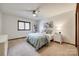 Bright bedroom with neutral decor, carpeted floors, and ample closet space at 78 Honeysuckle Woods, Lake Wylie, SC 29710