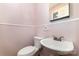 Small bathroom with single vanity at 107 E Boyd St, Maiden, NC 28650