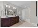 Double vanity bathroom with tub and shower at 254 Streamside Pl, Mooresville, NC 28115