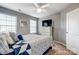 Spacious bedroom featuring a double bed and ample closet space at 3033 Honeylocust Ln, Fort Mill, SC 29707