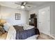 Relaxing bedroom with a double bed, dresser, and ceiling fan at 3033 Honeylocust Ln, Fort Mill, SC 29707