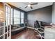 Functional home office with built-in shelving, desk, and comfortable seating at 3033 Honeylocust Ln, Fort Mill, SC 29707