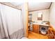 Bathroom with shower, toilet and sink vanity at 338 Piney Grove Rd, Harmony, NC 28634