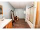 Bathroom with a vanity, mirror, and tub/shower combo at 338 Piney Grove Rd, Harmony, NC 28634
