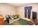 Small bedroom with Green Bay Packers blanket at 338 Piney Grove Rd, Harmony, NC 28634