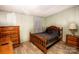 Bedroom with wood furniture and hardwood floors at 338 Piney Grove Rd, Harmony, NC 28634