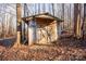 Wooden shed nestled in the woods at 338 Piney Grove Rd, Harmony, NC 28634