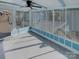 Sunroom with light tile floor and ceiling fan at 4210 Manchester Ln, Monroe, NC 28110