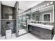 Elegant bathroom with walk-in shower and double vanity at 516 Spring Garden Ave, Kannapolis, NC 28081