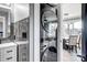 Stackable LG washer and dryer, view of dining area at 516 Spring Garden Ave, Kannapolis, NC 28081