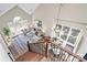 View from upstairs looking down at the main living area at 1061 Fairway Ridge Rd, Concord, NC 28027