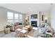 Spacious living room featuring a fireplace and large windows at 1443 Honey Trl, Monroe, NC 28112