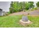 Lush backyard featuring a Solo Stove fire pit area, perfect for outdoor gatherings and relaxation at 15298 Windward Ln, Lancaster, SC 29720