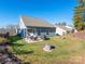 House exterior showcasing a gray-blue siding and a covered patio at 15298 Windward Ln, Lancaster, SC 29720