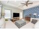 Spacious living room with stylish furniture and accent wall at 15298 Windward Ln, Lancaster, SC 29720