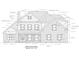 Elevation drawing showcasing siding and brick accents on the exterior, with window placement and roofline details at 6507 Rehobeth Rd # 4, Waxhaw, NC 28173