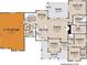 Detailed floor plan showcasing the layout of the home and highlighting the three car garage at 6515 Rehobeth Rd # 2, Waxhaw, NC 28173