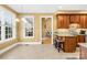 Eat-in kitchen with tile floors, lots of light, and views of the backyard at 144 Spring Forest Dr, Shelby, NC 28152