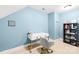 Home office with built-in shelving and a desk at 144 Spring Forest Dr, Shelby, NC 28152