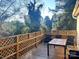 Spacious deck with wooden railings and outdoor seating at 217 Brent St, Wadesboro, NC 28170
