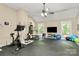 Home gym with exercise equipment and plenty of space at 227 Wildwood Cove Dr, Mooresville, NC 28117