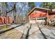Two-car garage with extra space for storage at 3406 Red Fox Trl, Weddington, NC 28104