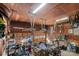 Spacious garage with overhead storage and room for bikes at 3406 Red Fox Trl, Weddington, NC 28104