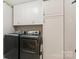 Convenient laundry room with washer, dryer and storage at 3406 Red Fox Trl, Weddington, NC 28104