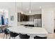 Modern kitchen with stainless steel appliances and white quartz countertops at 3630 N Davidson St # 4413, Charlotte, NC 28205
