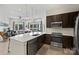 Modern kitchen with island and stainless steel appliances at 3630 N Davidson St # 4413, Charlotte, NC 28205