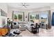 Bright living room featuring a sectional sofa and ample natural light at 3630 N Davidson St # 4413, Charlotte, NC 28205